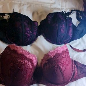 2 Adore Me Bras only